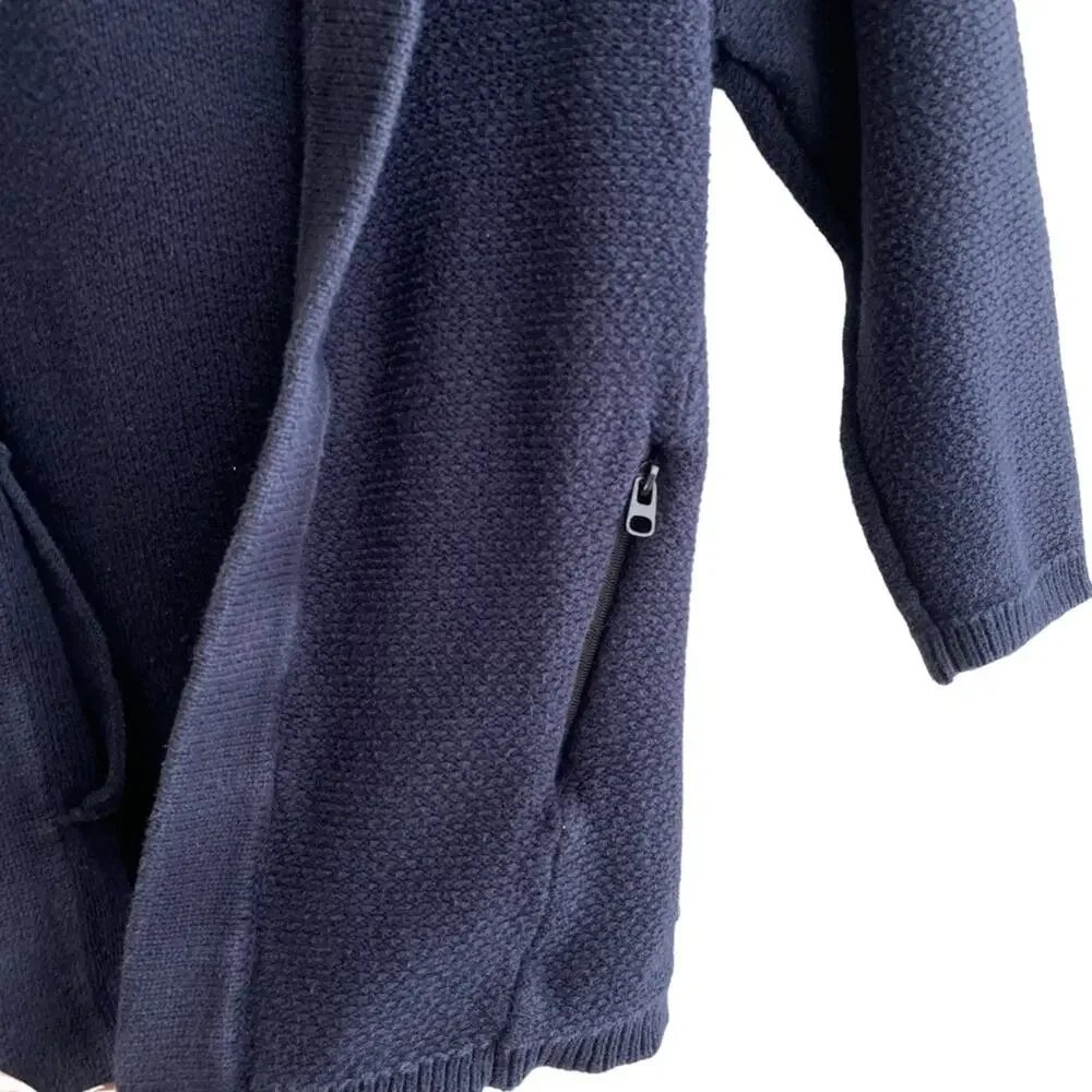 Zara Kids Knit Hooded Open Cardigan Sweater